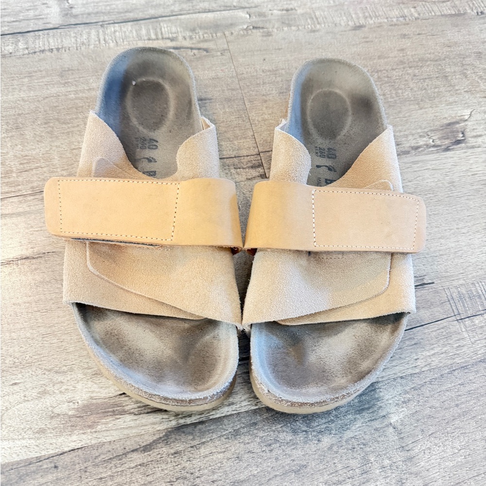 Birkenstock Kyoto Slide in Taupe and Light Beige, excellent, size 40 - Picture 2 of 8